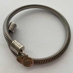 Alex and Ani wrap bracelet silver